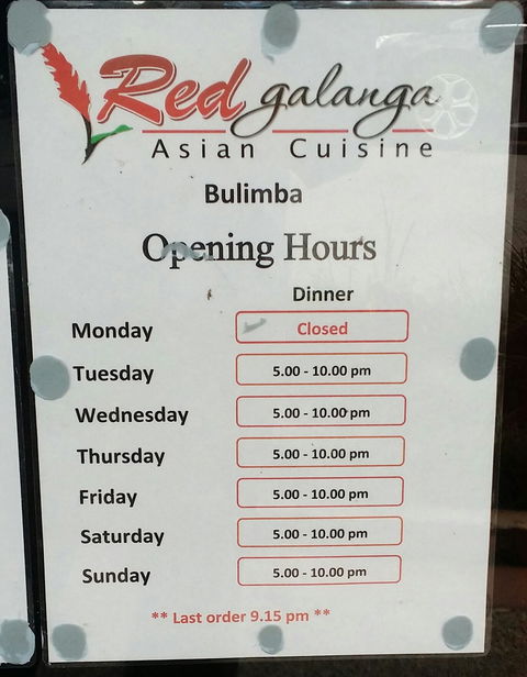 Red Galanga Asian Cuisine - e-Seniors 1